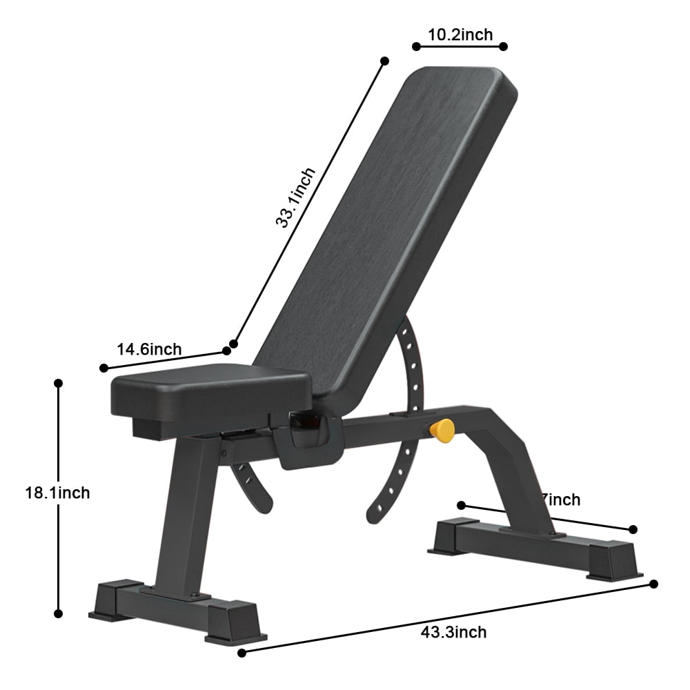 Adjustable Bench, Professional Weight Bench, Incline Flat Decline Sit Up Bench,Dumbbell Stool