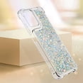 thumbnail image 6 of Case for Motorola Moto G 5G 2024 Case Glitter Liquid Cute Clear Phone Case Floating Quicksand Shockproof Protective Bumper Soft TPU Cover for Moto G 5G 2024 Love Sliver YB, 6 of 14