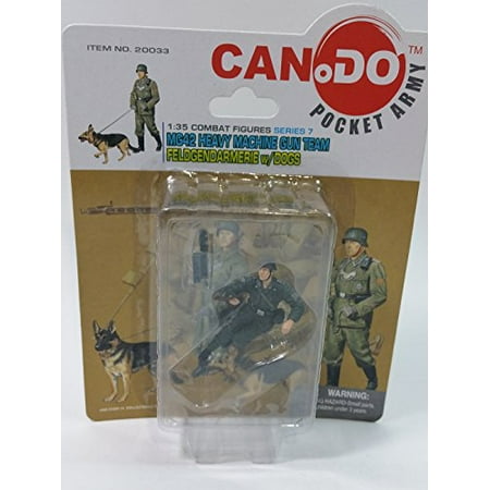 Gund Dragon Toy - Can.Do/Dragon Pocket Army MG42 Heavy Machine Gun Team w/Dogs 1/35 Scale Model Figure A