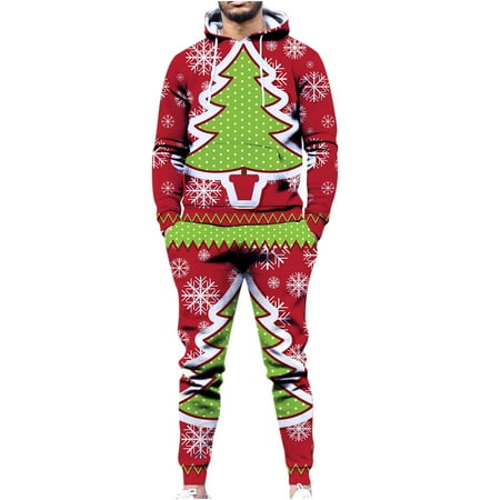 

MenCasual Long-Sleeved Trousers Two-Piece Sports and Leisure Suit Red M