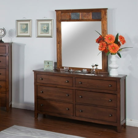 Sunny Designs Santa Fe 6 Drawer Dresser With Optional Mirror