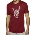 thumbnail image 1 of LA Pop Art Men's Premium Blend Word Art T-shirt - Heavy Metal Genres, 1 of 2