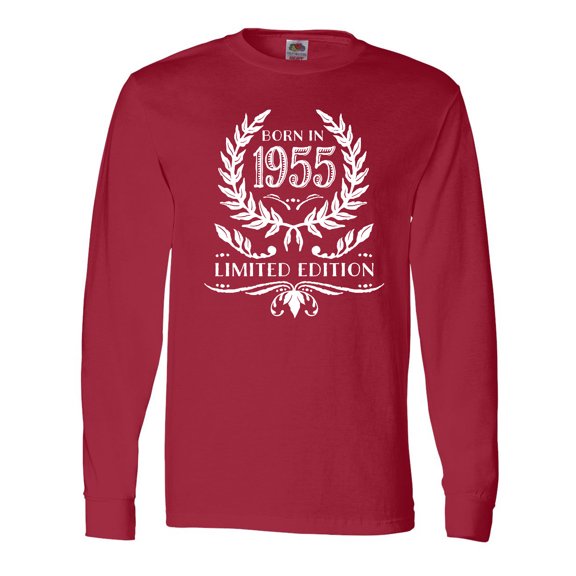 Inktastic Born in 1955 Limited Edition Long Sleeve T-Shirt