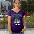 thumbnail image 4 of It's a Philly Thing Funny Women's V-Neck T-shirt Philadelphia Championship City of Brotherly Love Football League Fan Tee, 4 of 7