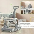 thumbnail image 6 of GAMBE 4-in-1 Musical Infant Baby Walker with Wheels functional, Height Adjustable, Foldable Design (Gray), 6 of 9