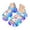 Dark Blue, variant on Girls Cute Unicorn Rainbow LED Light Up Jelly Sandals, Adjustable Ankle Strap Non Slip Kids Water Beach Shoes, Step Activated Glowing Summer Outdoor Walking Sandals 4-9Y