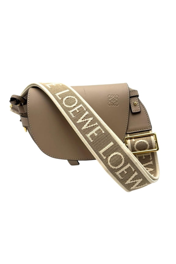 Pre-Owned LOEWE Gade Dual Leather Shoulder Bag/Mini Bag in Beige (Good)