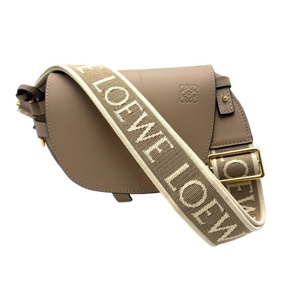 Pre-Owned LOEWE Gade Dual Leather Shoulder Bag/Mini Bag in Beige (Good)