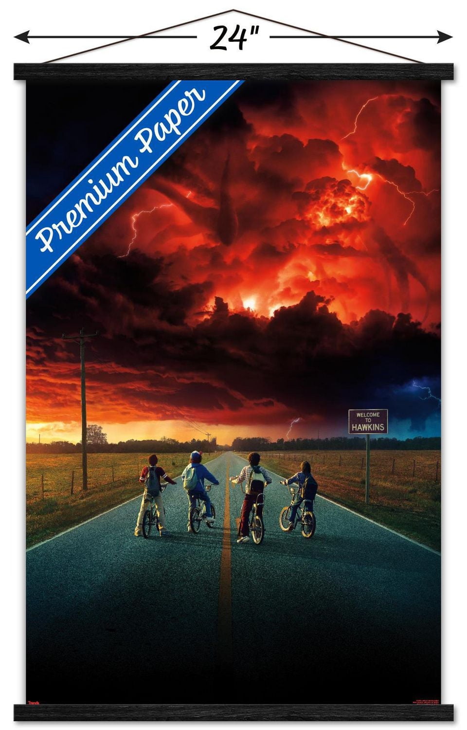 Netflix Stranger Things: Season 2 - Key Art Wall Poster, 22.375" x 34" Framed