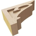 thumbnail image 6 of 4"W x 12"D x 8"H Classic Mayflower Rough Cedar Woodgrain TimberThane Corbel, Primed Tan, 6 of 6