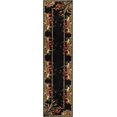 thumbnail image 2 of Rugs.com Pastoral Collection Rug – 10 Ft Runner Black Medium Rug Perfect For Hallways, Entryways, 2 of 9