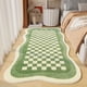 thumbnail image 1 of La alfombra de la sala de estar es geométricamente buena para uso doméstico, el dormitorio está cubierto con tapetes y la alfombra de la mesita de noche se usa como tapete., 1 of 3