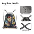 thumbnail image 4 of Pofeuu Minions for Water-Resistant 210D Drawstring Bag Compact Foldable Design Gym Yoga Travel Essentials Lightweight Carryall-Small, 4 of 6