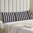 thumbnail image 5 of White and Black Stripe Body Pillow Cover Black and White Striped Throw Pillow Covers Modern Long Pillow Case Protector with Zipper Decorative Soft Rectangle Bed Pillowcases for Bedroom,Couch 20"x54", 5 of 6