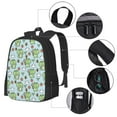 thumbnail image 3 of Daiia Cute Floral Frog Backpack for Men and Women -Durable Backpack Large Capacity, Water-Resistant Bag with Adjustable Straps and Laptop Compartment, 3 of 7