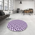 thumbnail image 4 of Ahgly Company Machine Washable Indoor Rectangle Transitional Rebecca Purple Area Rugs, 6' x 9', 4 of 7