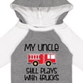 thumbnail image 4 of Inktastic Uncle Firefighter for Nephew Boys or Girls Long Sleeve Baby Bodysuit, 4 of 5
