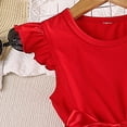 thumbnail image 5 of Ytdscs Toddler Girls Tulle Dress Fly-Sleeved Tutu Dresses for Girls 4-7 Years Kids Summer Princess Sundress, 5 of 9