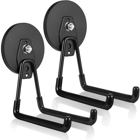 

Nertmon Strong Magnetic Hooks Heavy Duty 2 Pack Large Magnet Hooks Garage Storage Hook Utility Magnet Hooks for Hanging Yard Tools Bicycle Power Tools Workshop Organization Outdoor Indoor(D88 40Lbs)