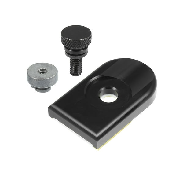 Unique Bargains 1 Set Motorcycle Rear Seat Bolt Screw with Cover Nut for Harley Davidson Touring Sportster 1/4"-20 Black