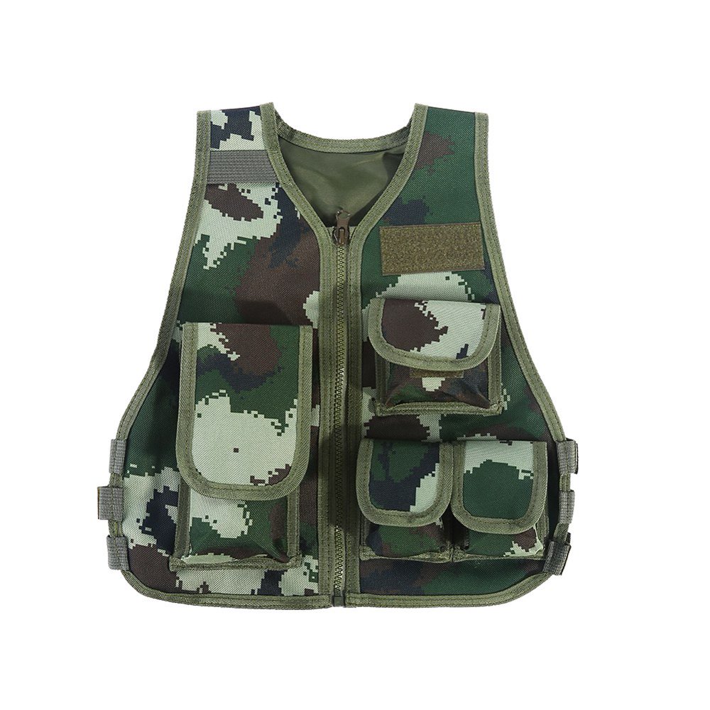 LYUMO Hot Children Kids Camouflage Vest with Multi Pouches for Outdoor