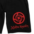 thumbnail image 2 of Jujutsu Kaisen Title Symbol Men's Black Graphic Sleep Shorts-3XL, 2 of 7