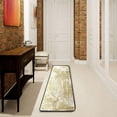 thumbnail image 3 of SKYSONIC 2X6 Feet Abstract Golden Doodle Runner Rug with Rubber Backing, Non Slip Entryway Rug Runner Washable Soft Area Rug Carpet for Hallway Bedroom Kitchen Decor, 3 of 6