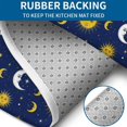 thumbnail image 4 of Blue Sun Moon Star Pattern Bathroom Rugs Sets 3 Piece,Toilet Cover Set,Absorbent Non Slip Bathroom Mats Sets with U-Shaped Contour Rug Toilet Rug Set, 4 of 5