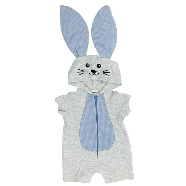 Pañalero Algodón con Gorro Bordado Conejo Kiss Ropa de Recién Nacido Talla 3 meses
