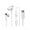 White, variant on USB-C wired in-ear headphones with microphone and volume control, compatible with Samsung Galaxy S26 Ultra/A57/A37 and iPhone 17/16/15.