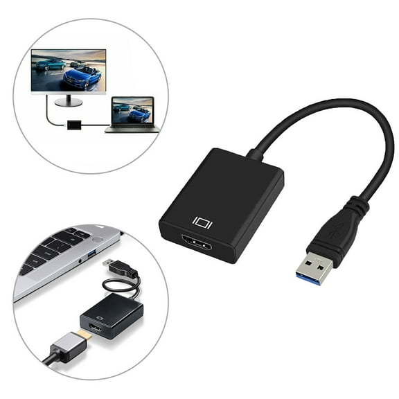 GIUGT USB 3.0 to HDMI Adapter Converter HD 1080P Video Cable for PC Laptop