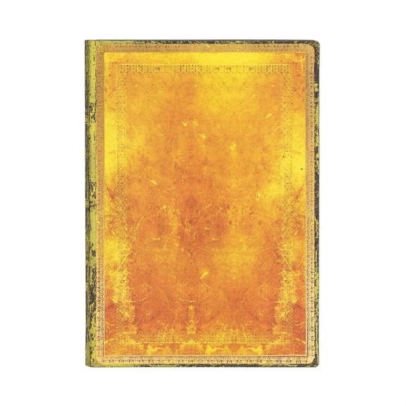 Ochre MIDI Lined Softcover Journal, 176pg, 100gsm by Paperblanks (Old Leather Collection), (Hardcover)