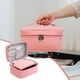 thumbnail image 3 of Bolsa de maquillaje de cuero Pu para mujeres Bolsa de viaje portátil de gran capacidad para el lavado y almacenamiento de cosméticos Bolsa de almacenamiento de mano de cuero, 3 of 6