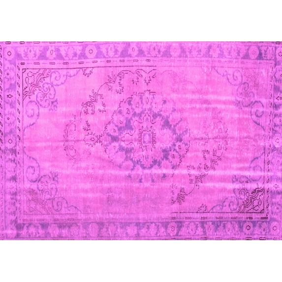 Ahgly Company Indoor Rectangle Persian Pink Traditional Area Rugs, 8' x 10'
