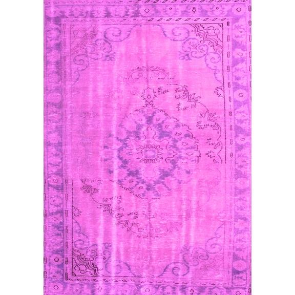 Ahgly Company Indoor Rectangle Persian Pink Traditional Area Rugs, 5' x 7'