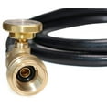 thumbnail image 5 of 5 Feet Propane Tank Extension Hose with Gauge -Leak Detector Replacement for Gas Grill, Heater and All Other Propane Appliances, Acme to Male QCC/POL Fittings, 5 of 5