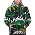 thumbnail image 4 of Bingfone Dinosaur Skeleton Men'S Drawstring Hoodie Long Sleeve Pocket Sweatshirts-Medium, 4 of 9