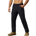 thumbnail image 3 of Zenithor Men's Cargo Pants 4-Way Stretch Lightweight Hiking Work Pants Elastic Waist Zip Pocket Utility Trousers M-4XL, 3 of 8