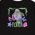 thumbnail image 4 of Inktastic Orlando Florida Cute Swimming Manatee Boys or Girls Long Sleeve Toddler T-Shirt, 4 of 5