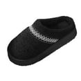 thumbnail image 3 of Womens Slippers Non-Slip Thick Soled Round Toe Slip-on Slides Women's Casual Versatile Lace Indoor Home Fall Winter Thick Bottom Indoor Outdoor Warm Sandals, 3 of 6