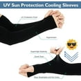 thumbnail image 3 of 6 Pairs UV Protection Arm Sleeves To Cover Arms For Men Women UPF 50+ Cooling Sun Protection Gaming Sleeve Breathable Running Arm Sleeves With Thumb Hole Compression Sleeve, 3 of 8