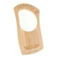 thumbnail image 1 of 7-Strings Harp Lyre with Carrying Bag, Tuning Wrench and Cleaning Cloth, Mini Stringed Instrument Gloria Arpa de madera de 7 cuerdas, 1 of 8