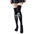 thumbnail image 1 of Style 8 Calcetines largos hasta el muslo para mujer, medias largas por encima de la rodilla para estudiantes, estilo Harajuku, gótico, Punk, estampado en caliente, rosa para patró, 1 of 5