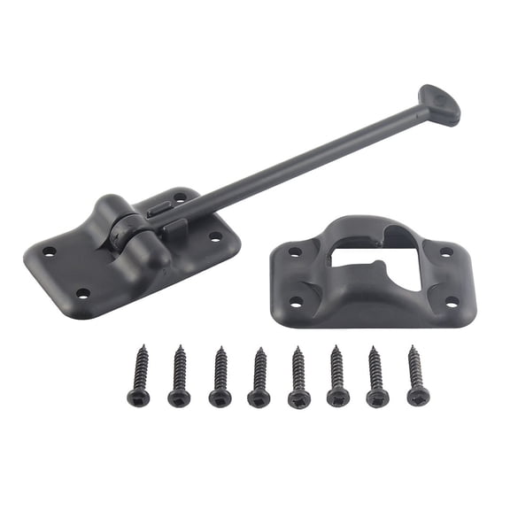 AP Products 013085BL 6 in. Plastic Door Holdback, Black