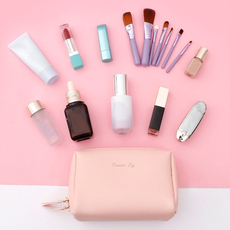 cheap soft rectangular canvas women makeup bag travel Cheers US Travel Makeup Bag for Women Girls Canvas Zippered Cosmetic Travel  Bag, Makeup Carrying Case, Mini Packing Cube, Compliant Bag, Toiletry Carry  Pouch Small Organizer