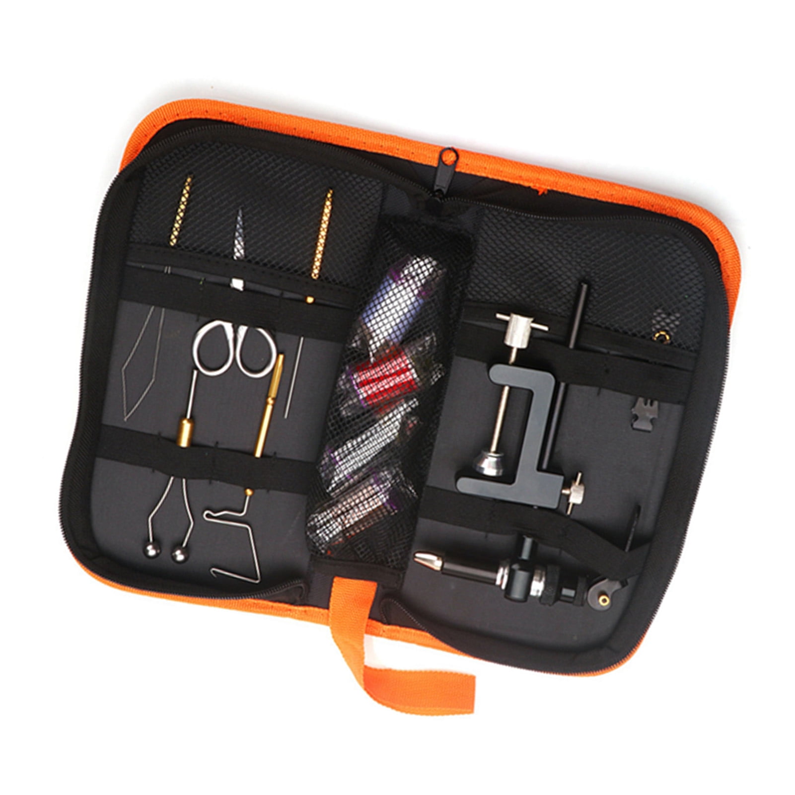 Sorven fly making kit for fly fishing Fishing Fly Tying Tools Kit with Fly Tying Threader Needle Whip Finisher Scissors Fly Tying Kits for Flying Fishing Professionals Beginners