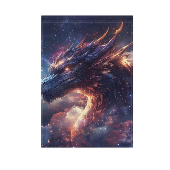 Dreamy Dragon Garden Flag Double Sided 12 x 18/28 x 40 Inch Yard Flag Home Outdoor Yard Patio Lawn Decor