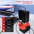 thumbnail image 3 of GFDYREE Lampe de Travail LED Sans Fil pour Batterie Milwaukee 18V, Lampe de Chantier Portable Projecteur Outil pour M18, Lampe Réglable Projecteur Lampe de Poche pour Réparation/camping Extérieur/pêche/émergence, 3 of 6