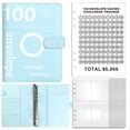 thumbnail image 2 of Desafío de Ahorro de Dinero de 100 Sobres, Carpeta de Desafío de 100 Sobres, Carpeta de Ahorro de Dinero, Libro de Presupuesto (Azul), 2 of 5