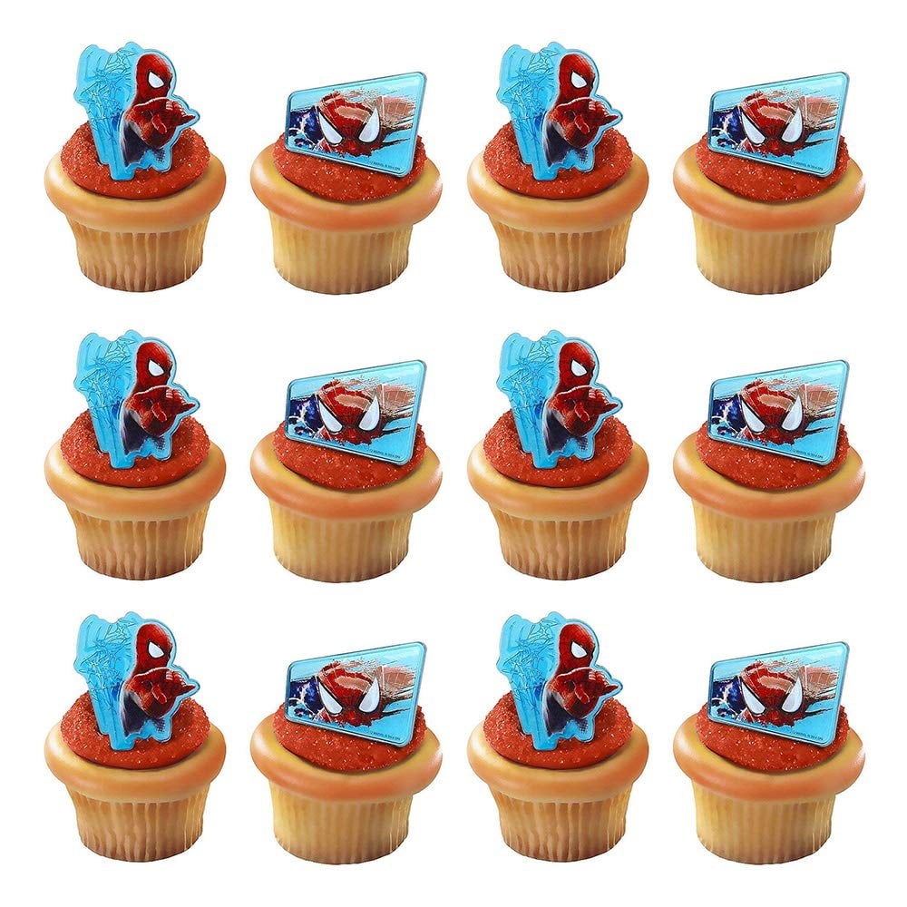 STAR WARS 24 Cupcake Rings Birthday Party Favors Prizes Bag Fillers Cake Topper 